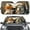Creative Cat Pug Driving, variant on Uorisanigo Car Sunshade for Windshield Cute Funny Dog Animal Print Folding Windshield Cover Front Window Shield Sun Protection Car Sun Visor Universal Fit Most Sedan SUV Trucks Women Men