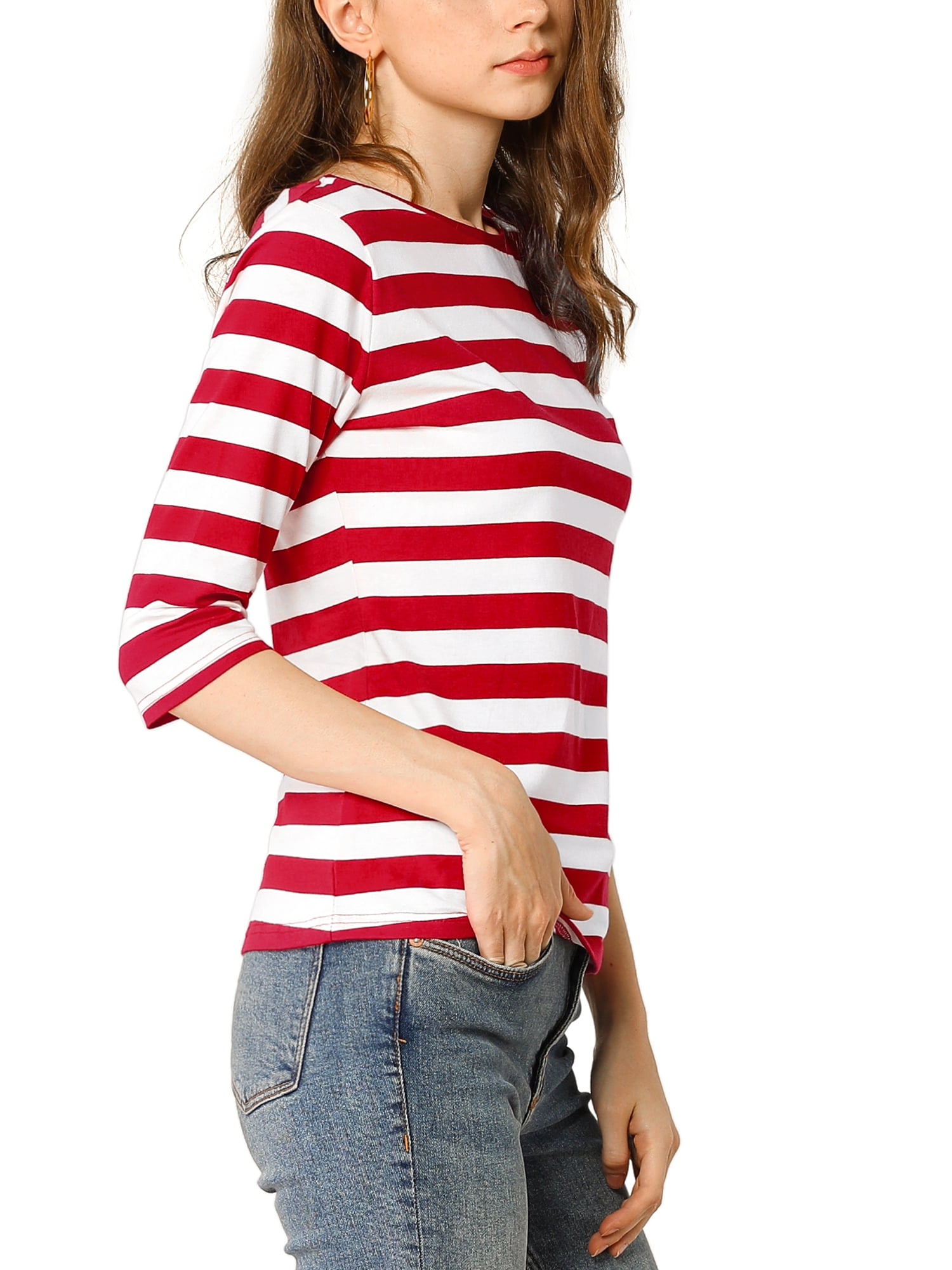 DARING DIVA Women's Halloween Costume 1/2 Sleeve Floral Top XS Red White