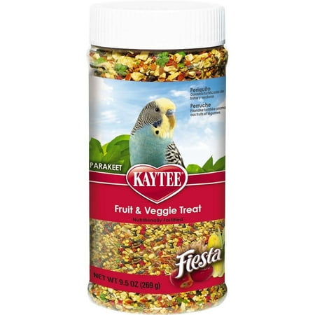 Kaytee Fiesta Fruit & Veggie Treat- Parakeet, 9.5 Ounce (Free Shipping (Best Parakeet Seed Brand)