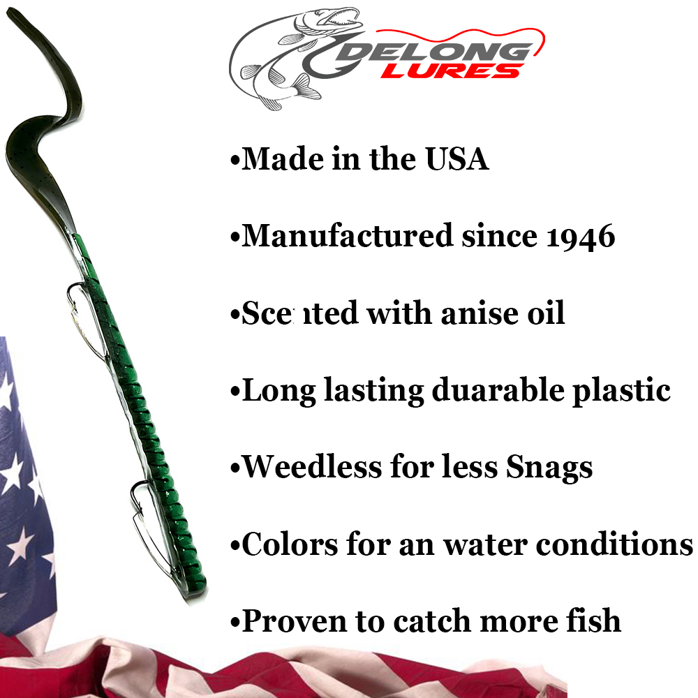 Buy Delong Lures 10 Twister Tail Weedless Fishing Lure Online at