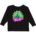 thumbnail image 3 of Inktastic Peacock and flowers Boys or Girls Long Sleeve Toddler T-Shirt, 3 of 5