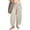Beige, variant on Women's Elastic Waist Drawstring Loose Balloon Style Cargo Pants, Breathable Comfort Casual Trousers for Everyday Wear & Outings Black XXXL