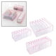thumbnail image 4 of Organizador de cajones con divisor para armario, caja de almacenamiento para ropa interior, corbata, hogar, viajes, para mujeres y hombres 3 piezas rosa, 4 of 7