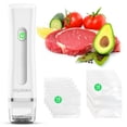 thumbnail image 1 of HSJAYAH Scelleuse sous Vide avec 30 Sacs, Scelleuse Portative avec Réservoir d'Eau Visible, Portable pour une Fraîcheur 6X, sous Vide et Rangement de Cuisine, 1 of 7