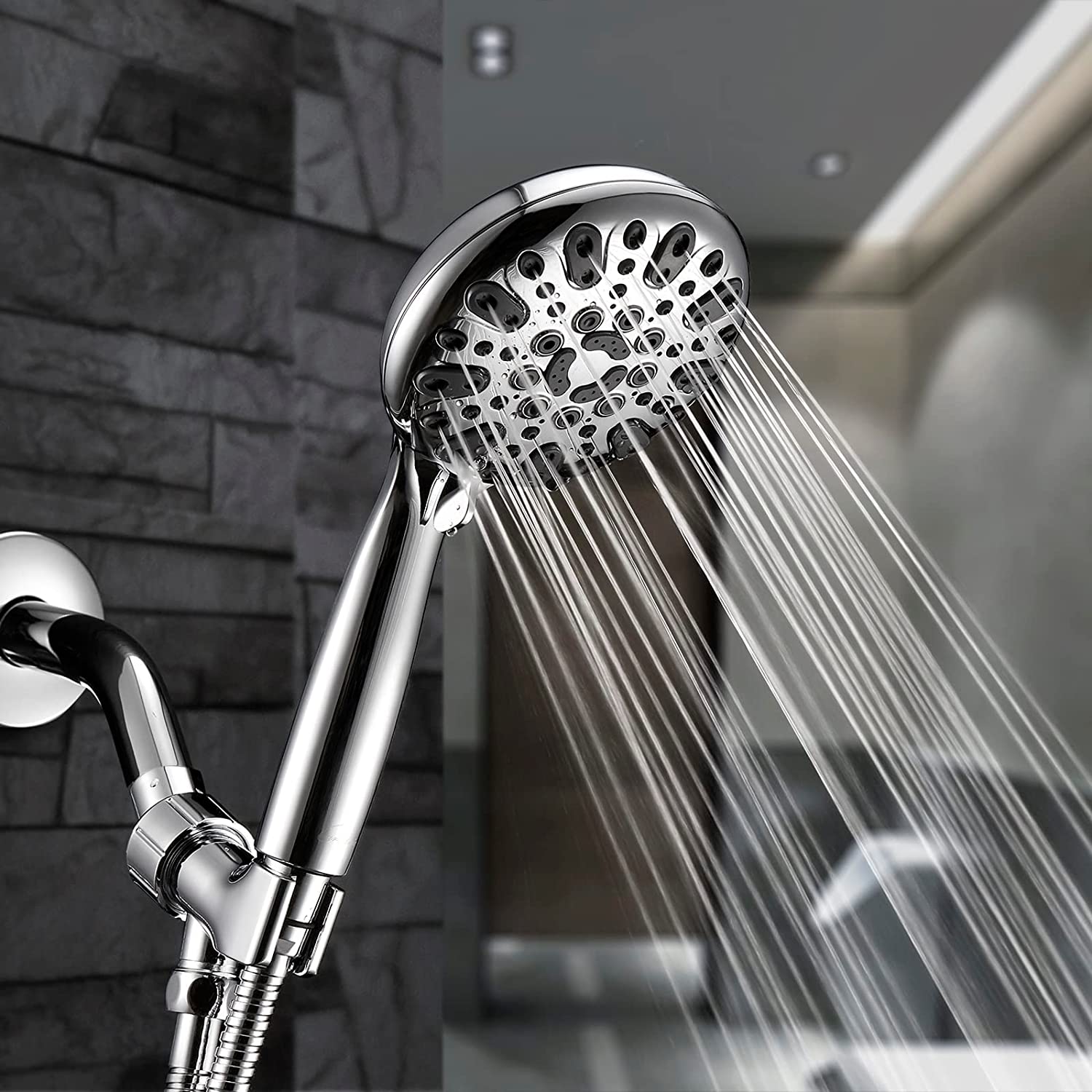 Couradric Handheld Shower Head with 6 Spray Settings photo 6
