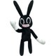 thumbnail image 2 of Muñeco de peluche conejo cabeza de sirena gato negro 40cm, 2 of 6