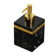 thumbnail image 2 of Dispensador de jabón con textura de mármol, botella dispensadora de loción, duradero, elegante, a prueba de fugas, contenedor de jabón para encimera 400ml Negro BLESIY Dispensador de jabón, 2 of 8