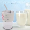 thumbnail image 3 of 16oz Plastic Cup, Plastic Iced Coffee Cup PU Insulated Jacket with Straw for Kitchen for Office, 3 of 8