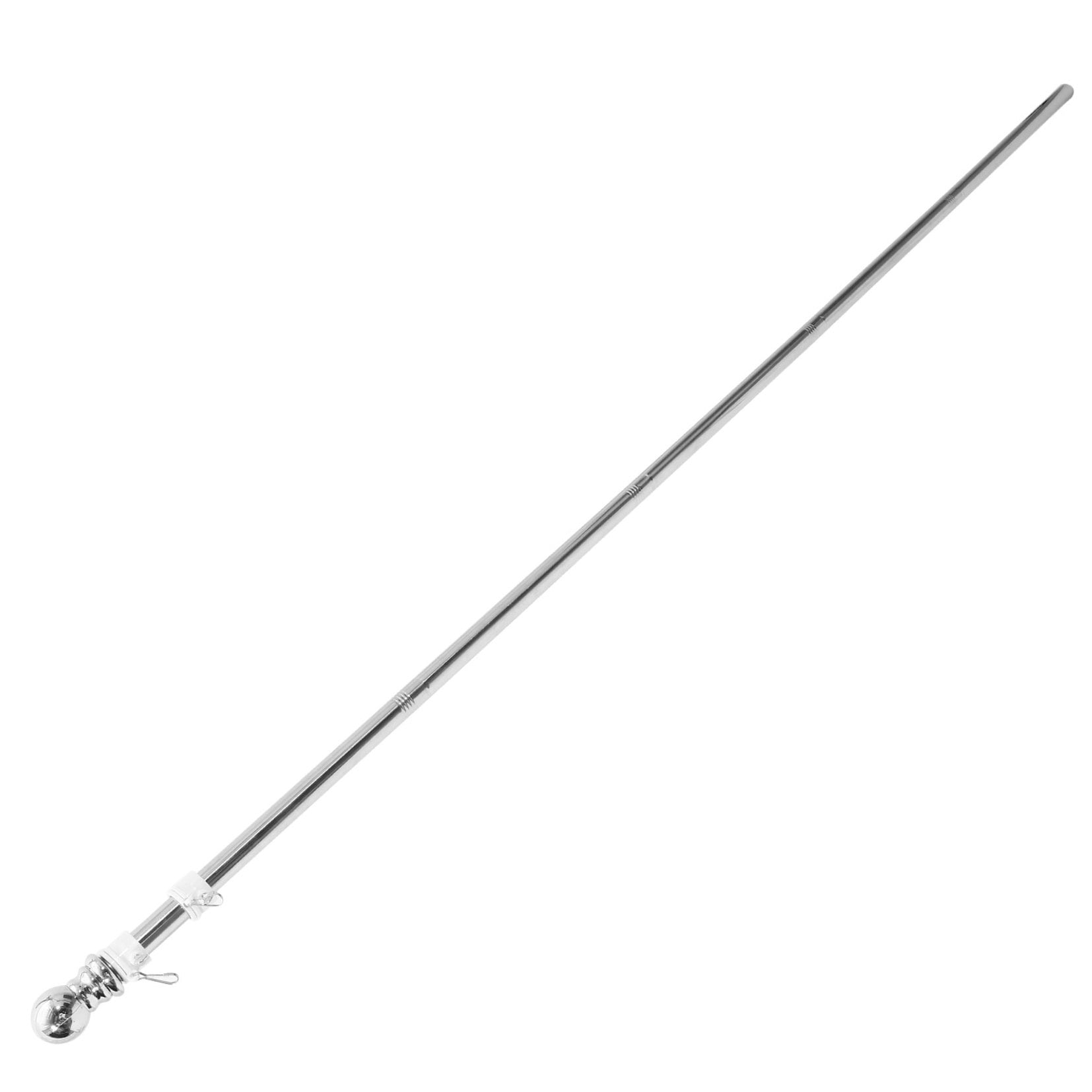 OULII 1Set Rustproof Stainless Steel Flagpole for Outdoor Use Smooth Polished Flag Stand for Yard