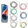 thumbnail image 3 of Charging Cords, USB C Beaded Phone Charger Cord for , 2 in 1 Cute Fast Charging Cable, 3 of 7