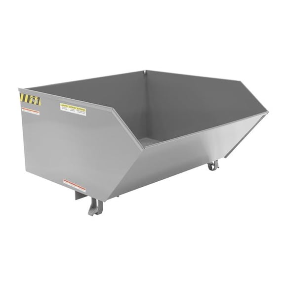 Vestil Manufacturing H-100-MD-GY-MG 1 cu. Yards Medium Duty Low Profile Hopper, Machine Gray