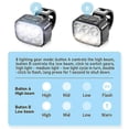 thumbnail image 3 of Bike Light Set Super Bright,Bike USB Rechargeable LED Light,Bike Light for Night Riding,Bike Front and Tail Light, 3 of 4