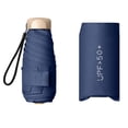 thumbnail image 5 of FVDPWYE Mini Sun Protection Umbrella with Case Windproof Collapsible Small Umbrella Dark Dark Blue, 5 of 9