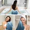thumbnail image 5 of GZHJMY Bathroom Towels Set of 3, Include Absorbent Bath Towel, Hand Towels and Washcloths, Blue Forest Silhouette Beach Towels Set for Shower, Gym and Travel, 5 of 7