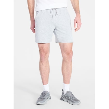 Athletic Works Men's and Big Men's French Terry Shorts, 7" Inseam, Sizes XS-3XL