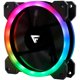 thumbnail image 5 of Game Factor FKG400 Kit de 3 Ventiladores RGB 120 mm, 1500 RPM, HUB con Capacidad de 10 Ventiladores, Control Inalambrico y 2 tiras LED Incluidas, Negro, 5 of 5