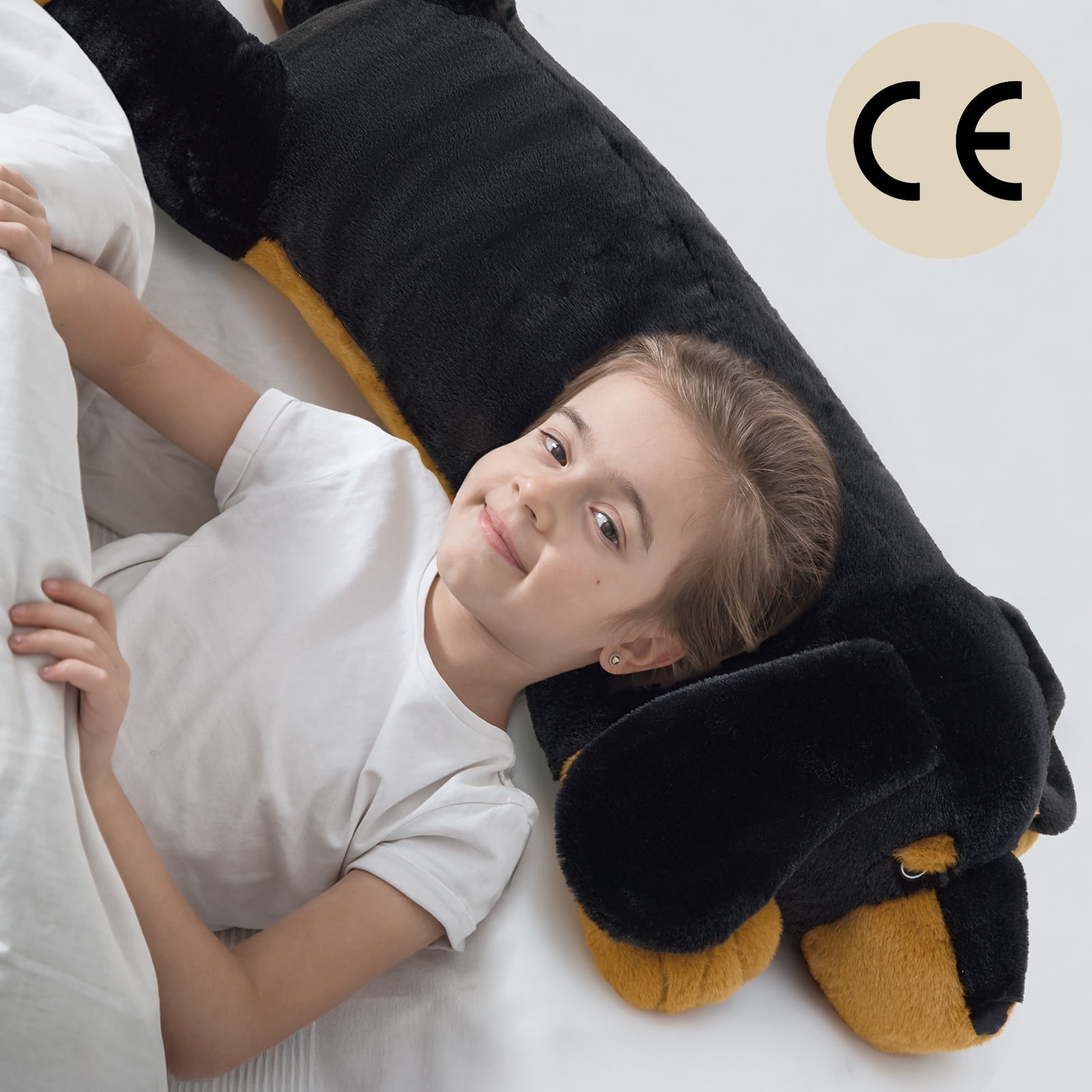 MorisMos Dachshund Stuffed Animal Plush, 39'' Long Wiener Dog Body Pillow