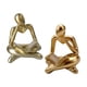 thumbnail image 1 of Estatua Minimalista Adorno de Escritorio Figura Geométrica 2x Dorado, 1 of 9