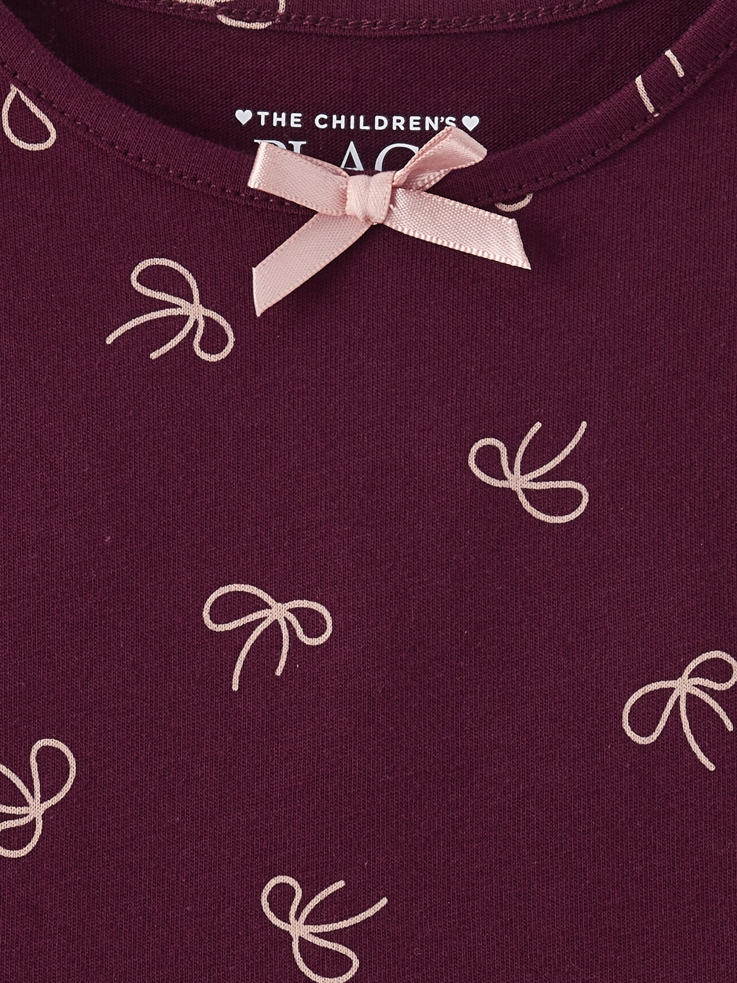 The Children's Place Baby And Toddler Girls Short Sleeve Bow Flutter Dress, Sizes 6M-5T
