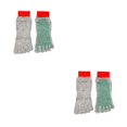 thumbnail image 1 of Maytalsory Stay Secure And Comfortable With 5 Toe Separation Socks For Barefoot Activities Gray green red bind 2Set, 1 of 6