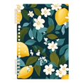 thumbnail image 7 of FORMRS 1-Subject Spiral Notebook 8" x 5" College Ruled 60 Refillable Sheet A5 Hard Cover, 2 Pack, Green Lemon Leaves, 7 of 7