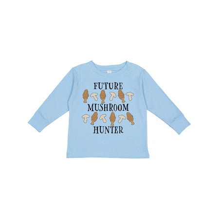 

Inktastic Future Mushroom Hunter- Mushrooms and Morels Boys or Girls Long Sleeve Toddler T-Shirt