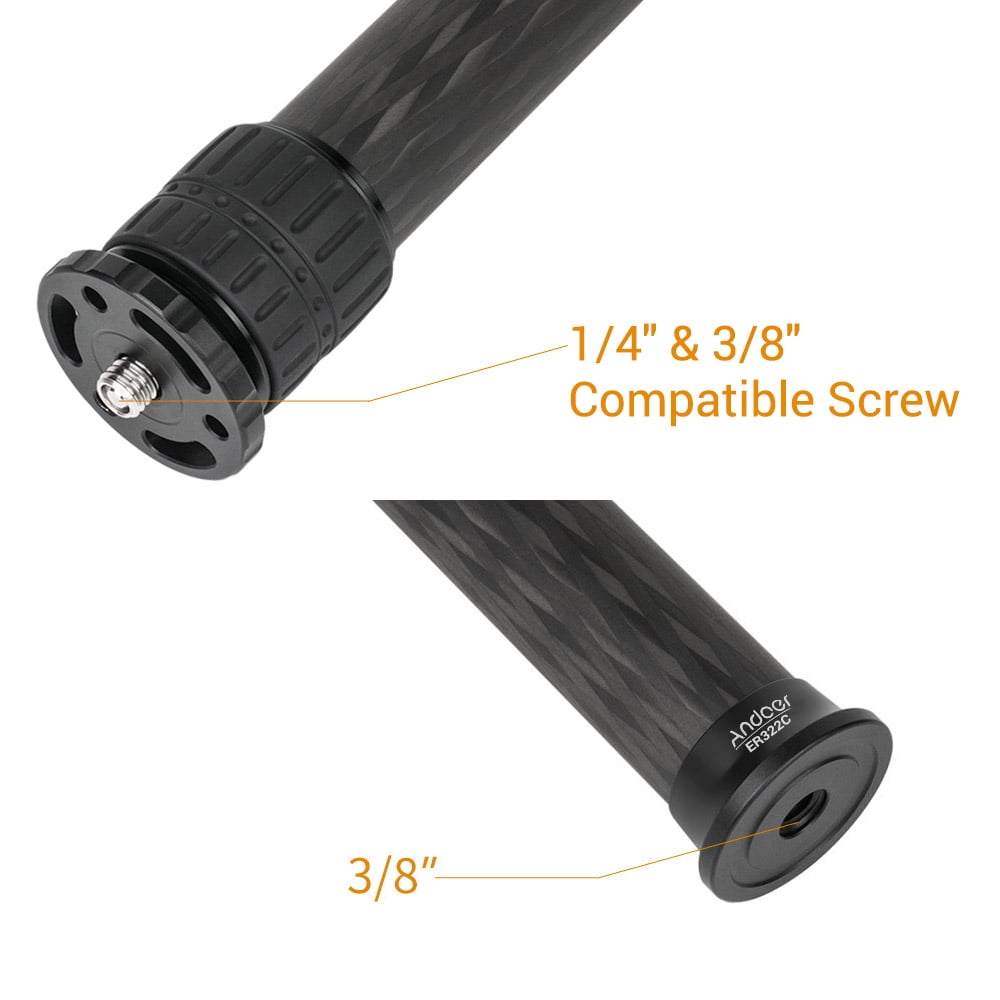 Tripod Extender,Carbon Fiber Tube Compatible With Fiber Center Column All Max. Load Center Column Tube 32mm Tube Diameter Handheld All Tube Diameter Carbon Column Tube Compatible Bortt Buzhi