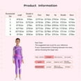 thumbnail image 5 of CHICTRY Girls Full Body Long Sleeve Unitard Sparkly One Piece Gymnastics Dance Leotard Purple 16, 5 of 5