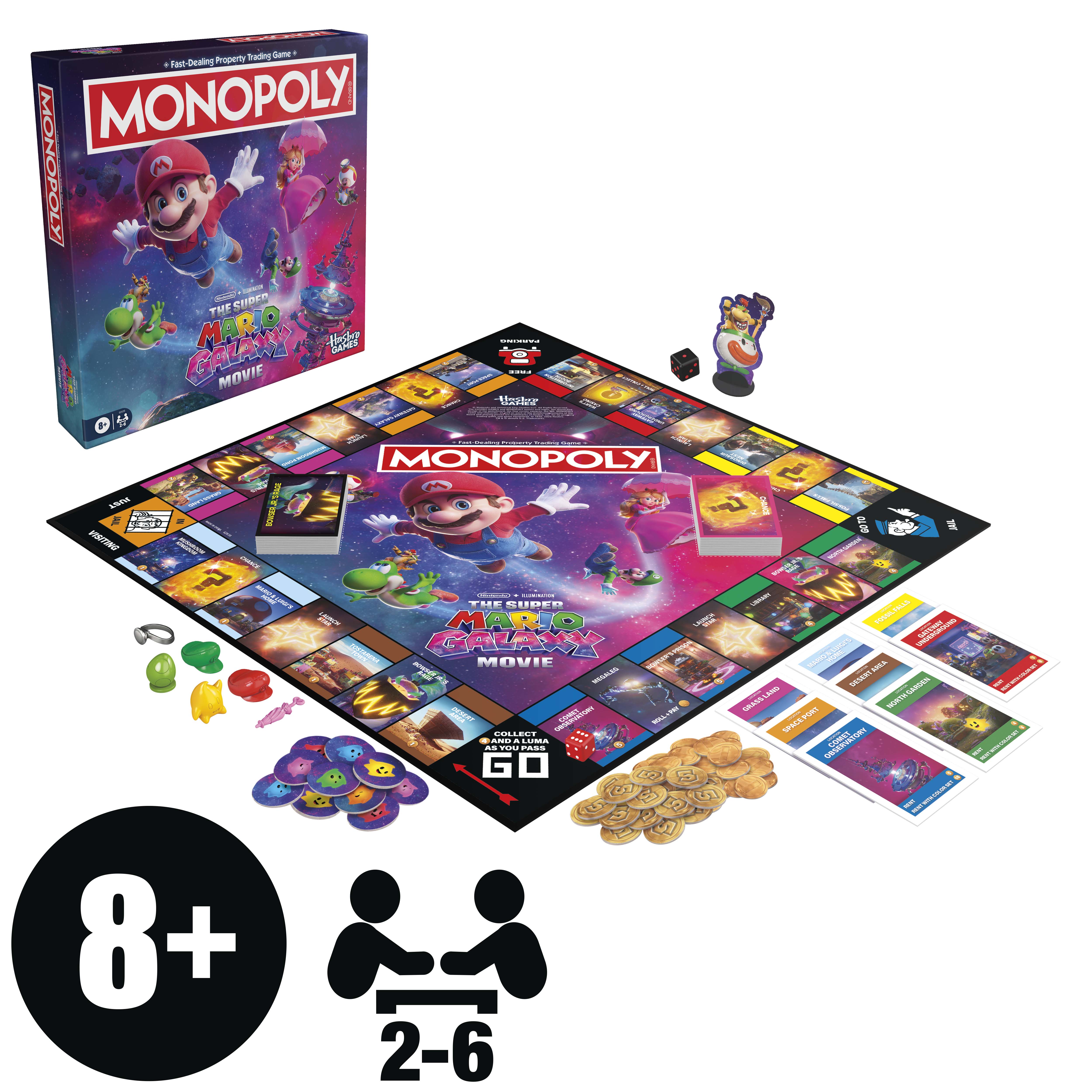 Monopoly Super Mario Galaxy Movie Edition Board Game photo 2
