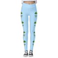 thumbnail image 4 of WILLBEST Leggings de Cintura Alta para Mujer, para Entrenamiento, Yoga, Suaves, Elásticos, con Estampado Navideño, Bloques de Color, Cómodos, para Fitness Y Running, 2300 Grande, 4 of 4