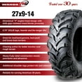 thumbnail image 2 of (2) WANDA 8PR UTV ATV Tires 27x9x14 fit 2019 Bennche T BOSS 750 Front, 2 of 5
