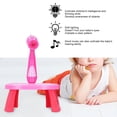 thumbnail image 3 of Multi Functional Children Drawing Table LED Projector Painting Board Educational Toy(Pink ), 3 of 3