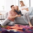 thumbnail image 4 of Fragmented Flowers Polyester Right-Angle Floor Mat - Durable Entryway Rug for Home Decor with Backing - Easy to Clean Indoor/Outdoor Welcome Mat., 4 of 6
