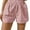 Pink, variant on Women's Shorts Casual Plain Wide Leg Apricot XS (2)