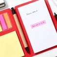 thumbnail image 6 of Pocket Notebook with Pen & Sticky Notes, Button Closure Journal, Small Notepad and Pen Set Blank Notepad Pocket Notebook for Business Office Classroom Supplies, 6 of 9