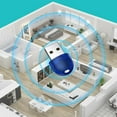 thumbnail image 2 of Receptor transmisor Bluetooth USB 2 en 1 jinwen adaptador Azul, 2 of 8