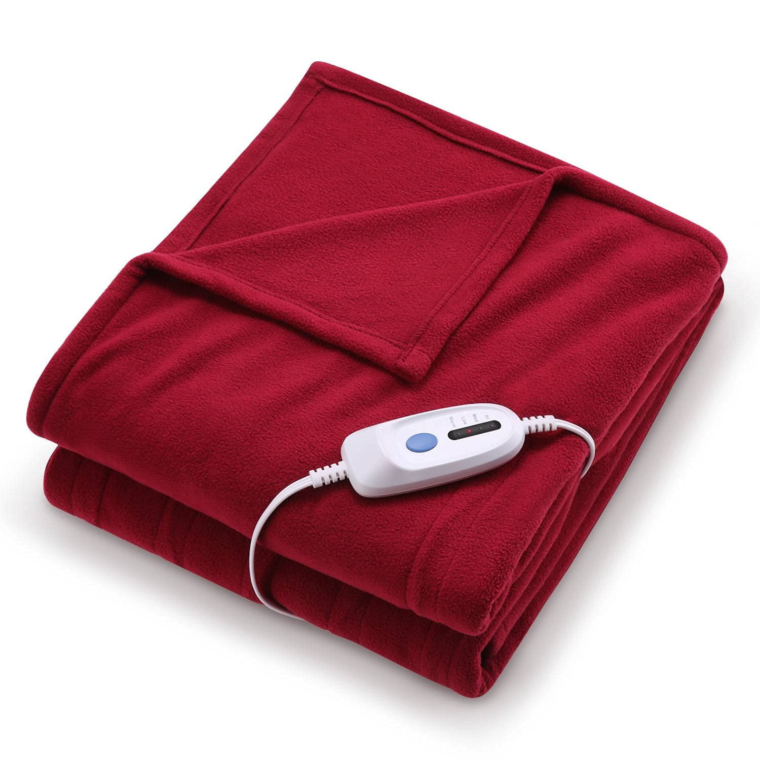 MaxKare Electric Heated Blanket Polar Fleece Full Size 77"x 84"Extra