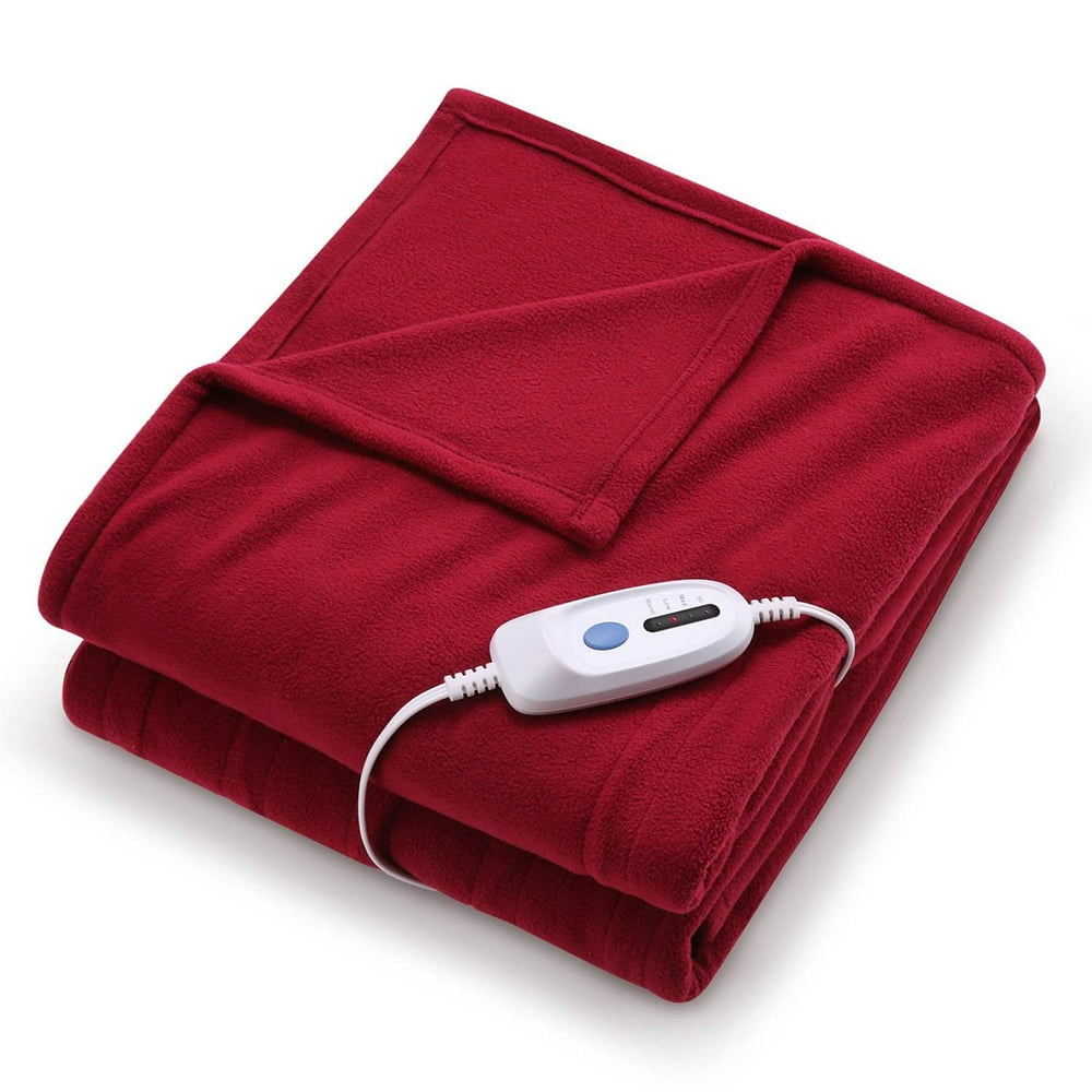 MaxKare Electric Heated Blanket Polar Fleece Full Size 77"x 84"ExtraWarm Lightweight Cozy