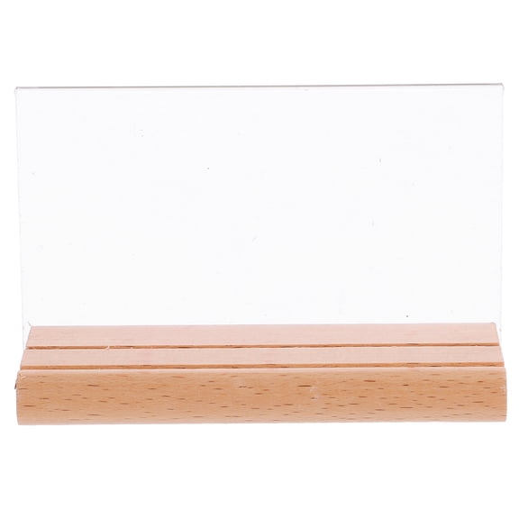 KALLORY Menu Showing Stand Transparent Label Holder for Multipurpose Decor Use