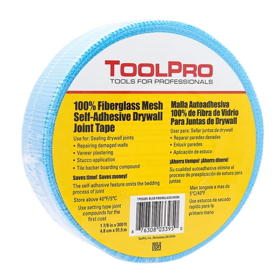 ToolPro Blue Mesh Self-Adhesive Joint Tape - 1-7/8 in. x 300 ft.
