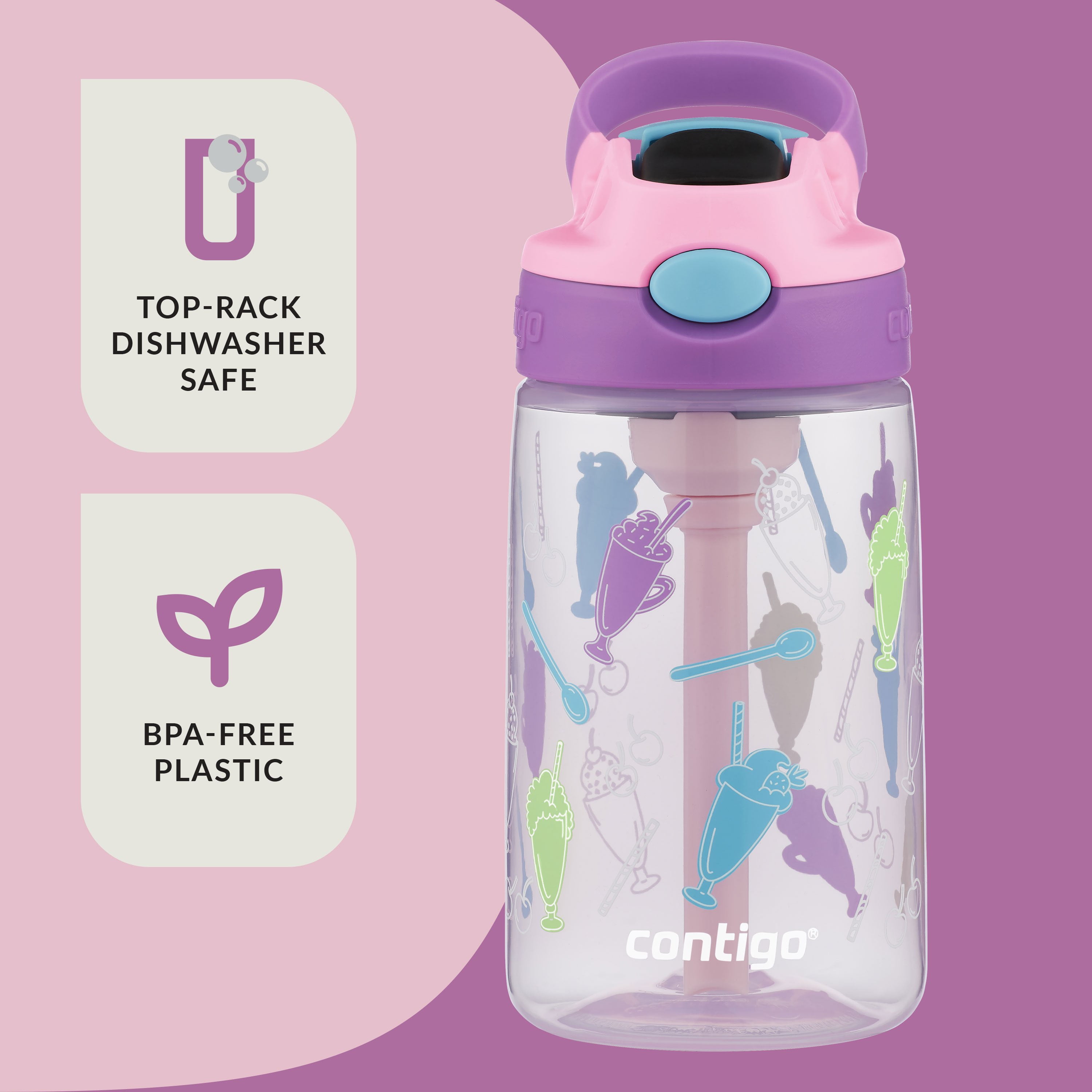 Kids Personalized Tumblers, Contigo Cup Bottle Straws, Kids Birthday Gift  Favors, Preschool Drinkware, Mermaid Robot Whale Butterfly Ballet 