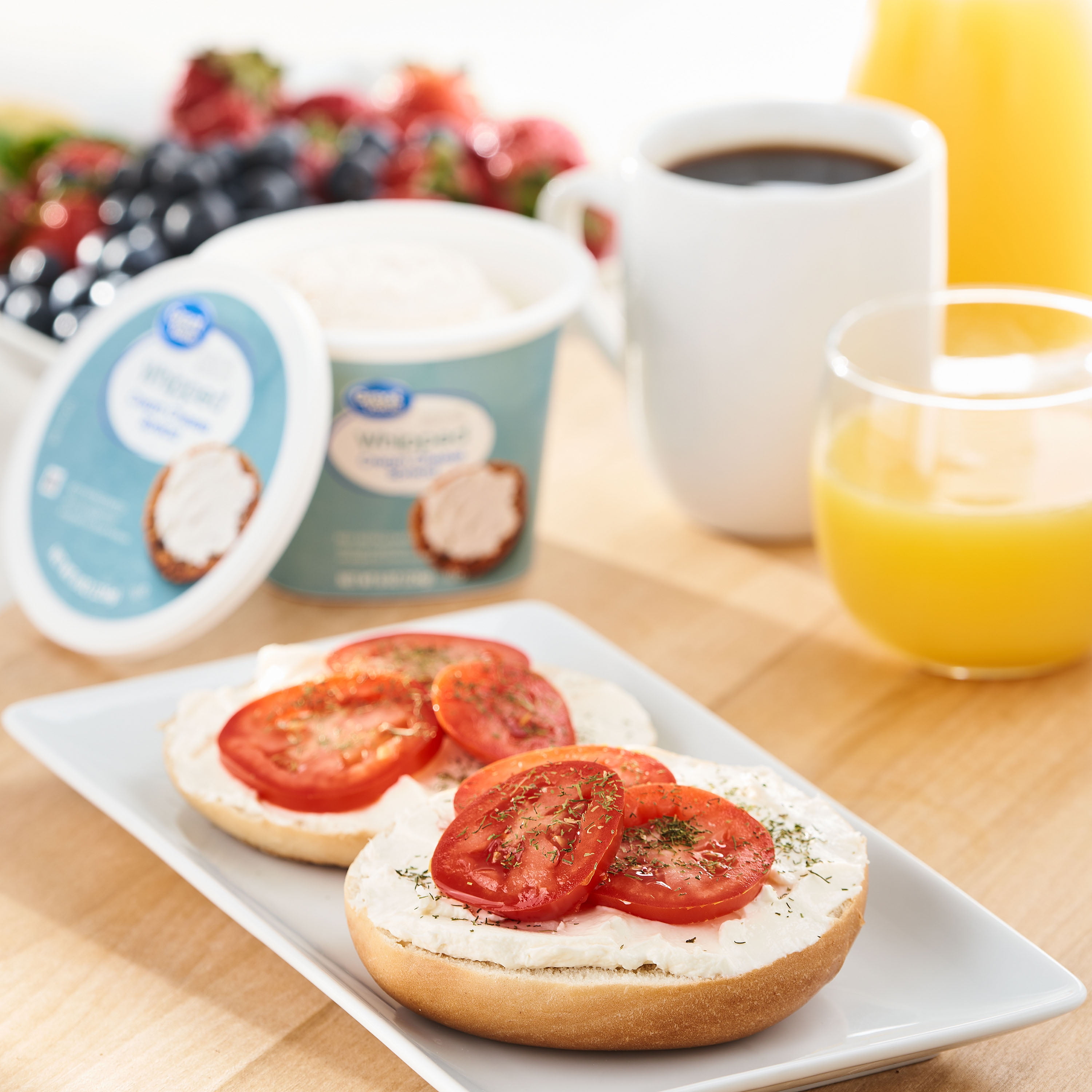 Great Value Original Whipped Cream Cheese Spread, 8 oz Cup