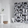thumbnail image 2 of Cute Border Collie Pattern Shower Curtain 72x84in ,Bathroom Decorative Shower Curtains Set with 12 Hooks,Modern Waterproof Washable Shower Curtain, 2 of 4