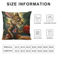 thumbnail image 6 of Acheng Cool Kangaroo Throw Pillow Covers  Home Decor Pillow Cases Sofa Bedroom Living Room Pillow Cover  2pcs White, 6 of 6