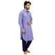 Atasi Pathani Style Salwaar Kameez Ensemble Violet Punjabi Kurta Shirt-L – image 2 sur 7