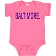 thumbnail image 3 of Inktastic Baltimore in Purple Text Boys or Girls Baby Bodysuit, 3 of 5