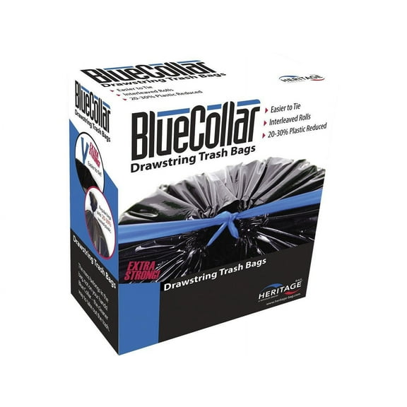 BlueCollar Super Tough Trash Bags, 30 Gallon, 40 Count