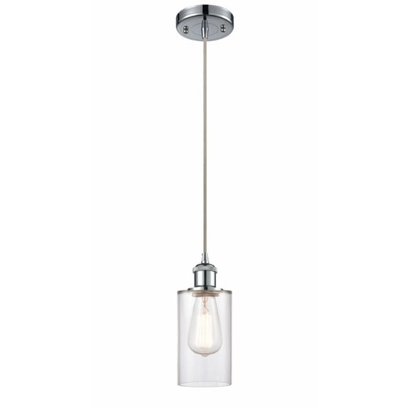 Innovations 516-1P-PC-G802-LED Clymer 1 Light Mini Pendant part of the Ballston Collection, Polished Chrome