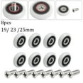 thumbnail image 6 of 8 Pc Shower Door Roller Replacement Doors Pulley 19/23/25Mm Wheel Diameter Cabin Pulley Sliding Shower Stainless Steels Part/ 23Mm, 6 of 7