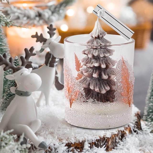 XWSHYW Decoraciones para El Hogar Velas Perfumadas para Árboles de Navidad Adornos Decorativos Velas Perfumadas Suministros para Decoraciones Navideñas